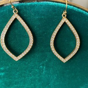Touchstone Swarovski Gold tone earrings